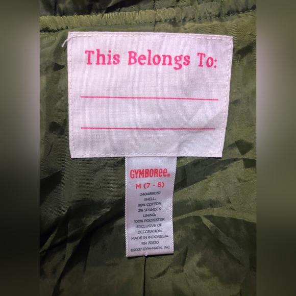 Gymboree Soft Green Jacket- 7/8 - Picture 3 of 4